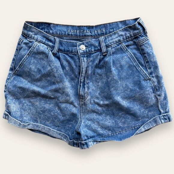 American Eagle Mom Shorts Acid Wash sz 8 - Picture 1 of 8